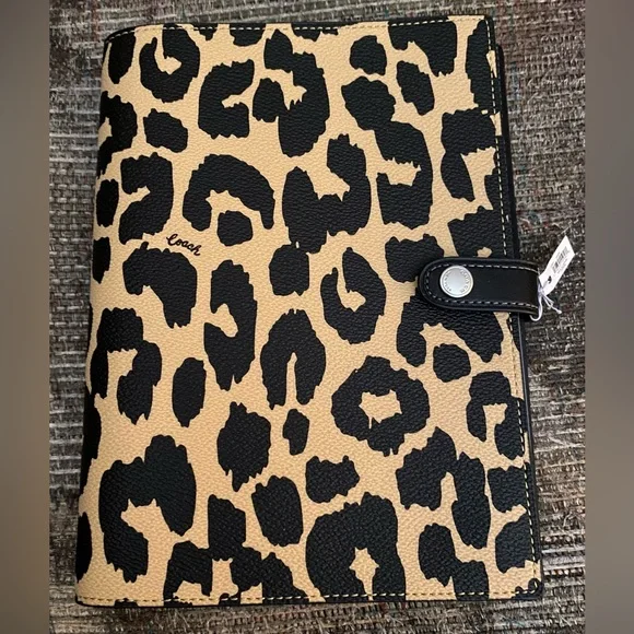 Coach Leopard print Notebook. - Picture 1 of 11
